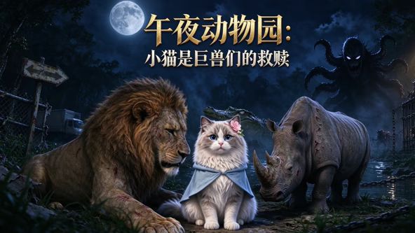 午夜動物園：小貓是巨獸們的救贖海報